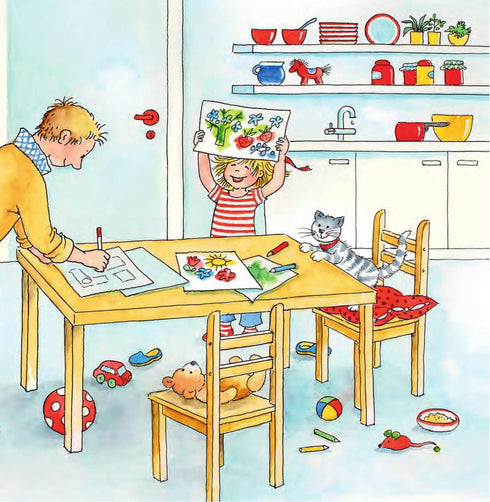 Конні допомагає татові