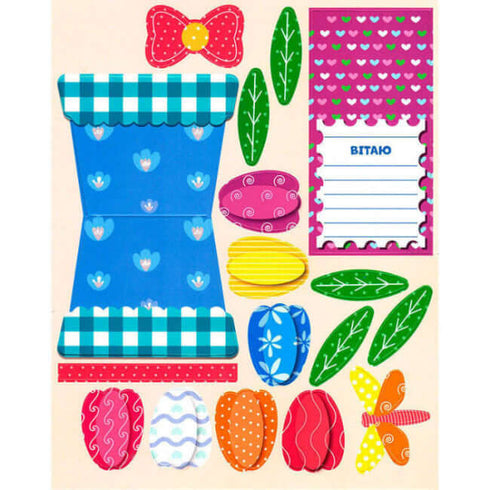 Gör-det-själv blomkort. Tulpaner