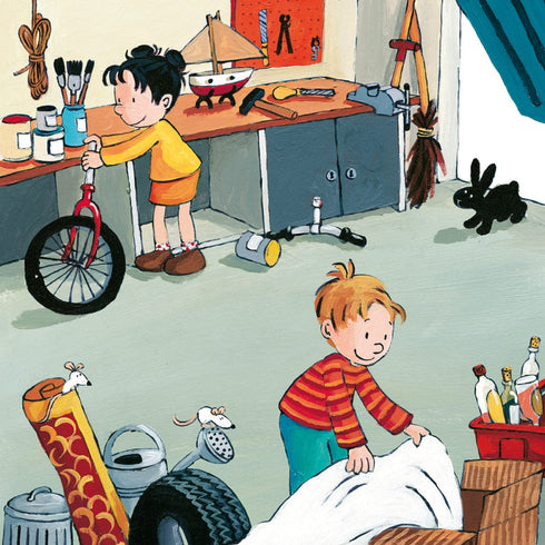 Max is building a pirate ship.