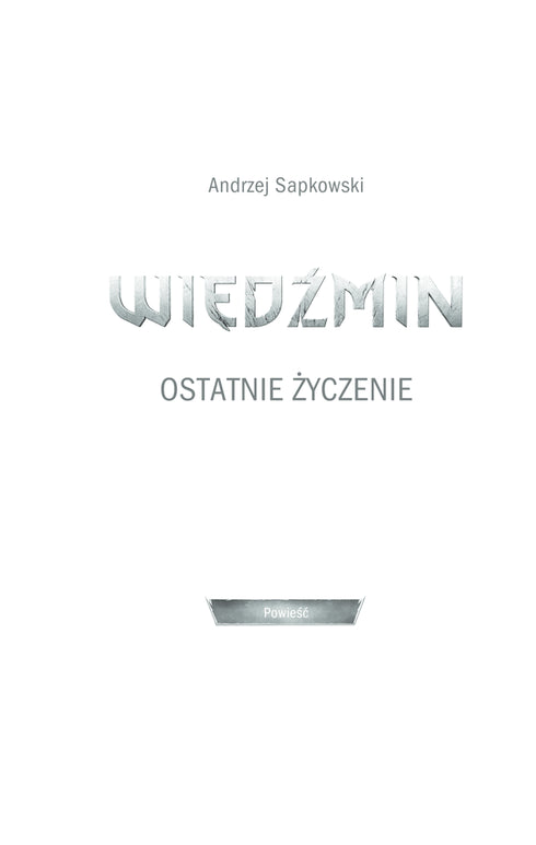 the witcher Last wish. Book 1