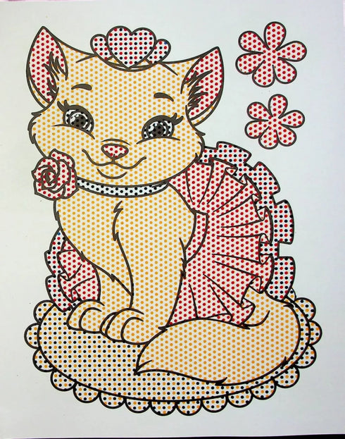 Vattenfärgläggning. Roliga djurungar