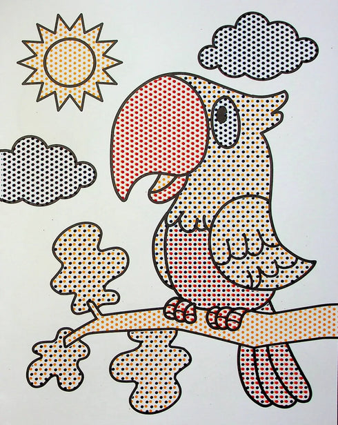 Vattenfärgläggning. Roliga djurungar