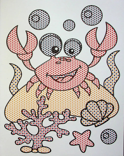 Vattenfärgläggning. Roliga djurungar