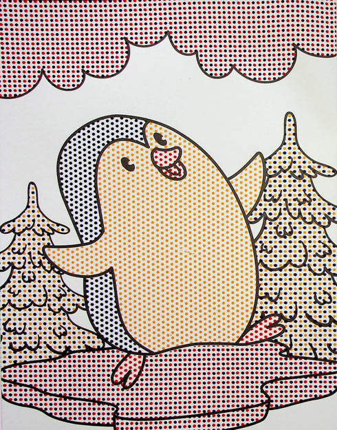 Vattenfärgläggning. Roliga djurungar