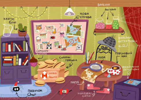 Josephine peas. Detective Squirrel