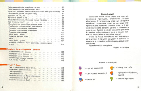 Ukrainian Language and Reading. Textbook Part 2 (in 2 parts) (Ukr) NUSH 4th grade. Bolshakova I. O., Khvorostyany I. H.