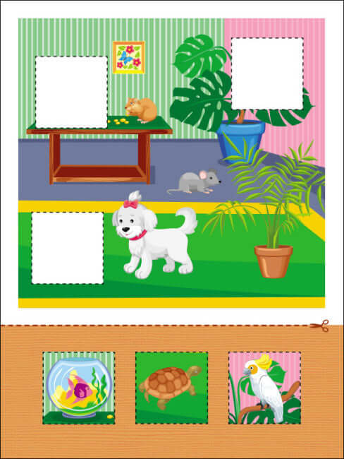 Ansökningar. Nivå 1. Skär fyrkanter, rektanglar