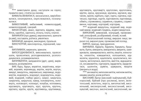 Ordbok för ukrainska synonymer