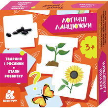 Logiske kjeder. Dyr og planter. Utviklingstrinn (ukrainsk utgave)
